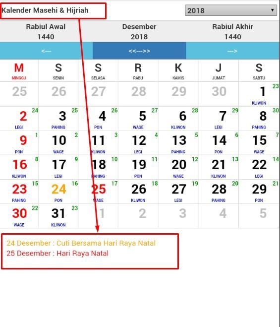 Kalender Masehi Hijriah For Android Apk Download