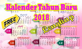 برنامه‌نما Kalender Tahun 2018 عکس از صفحه