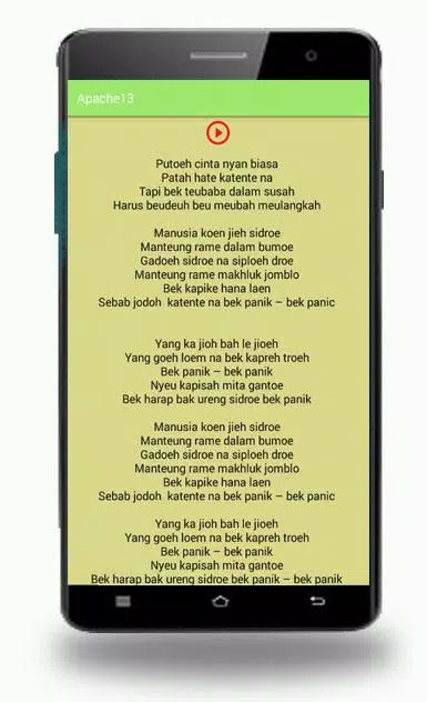 Kunci Gitar Lagu Apache Lagu Aceh Apache13 APK for Android Download