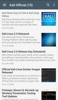 Kali Linux 2016.2 Tutorials ภาพหน้าจอ 1