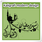 Kaligrafi modern design icône