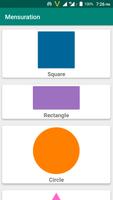 Mensuration - Perimeter, Area, Volume Calculator Plakat