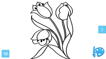 Tulip Coloring постер