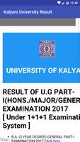 University of Kalyani Result اسکرین شاٹ 1