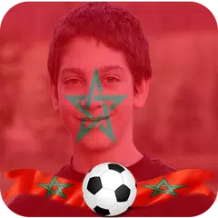 Morocco Flag And Stickers With photo profile 2018