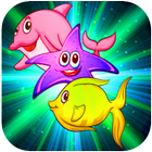 Funny Fish Match 3 أيقونة