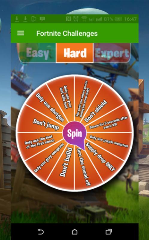 Fortnite Challenges Wheel For Android Apk Download - fortnite challenges wheel poster fortnite challenges wheel screenshot 1
