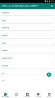 Offline Afrikaans English Dictionary 海报