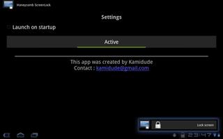 Honeycomb ScreenLock Lite screenshot 1