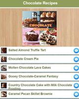 Recettes de chocolat Affiche