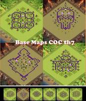 Base Maps COC th7 โปสเตอร์