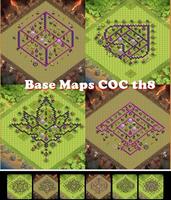 Base Maps COC th8 โปสเตอร์