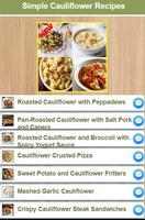 Simple Cauliflower Recipes capture d'écran 2