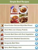 Simple Beef Recipes Affiche