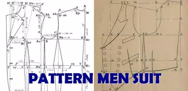 Pattern Men Suit