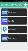Latest News RSS App capture d'écran 1