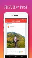 برنامه‌نما Latergram - Schedule Instagram عکس از صفحه