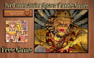 lord narasimha jigsaw Puzzle Game Affiche
