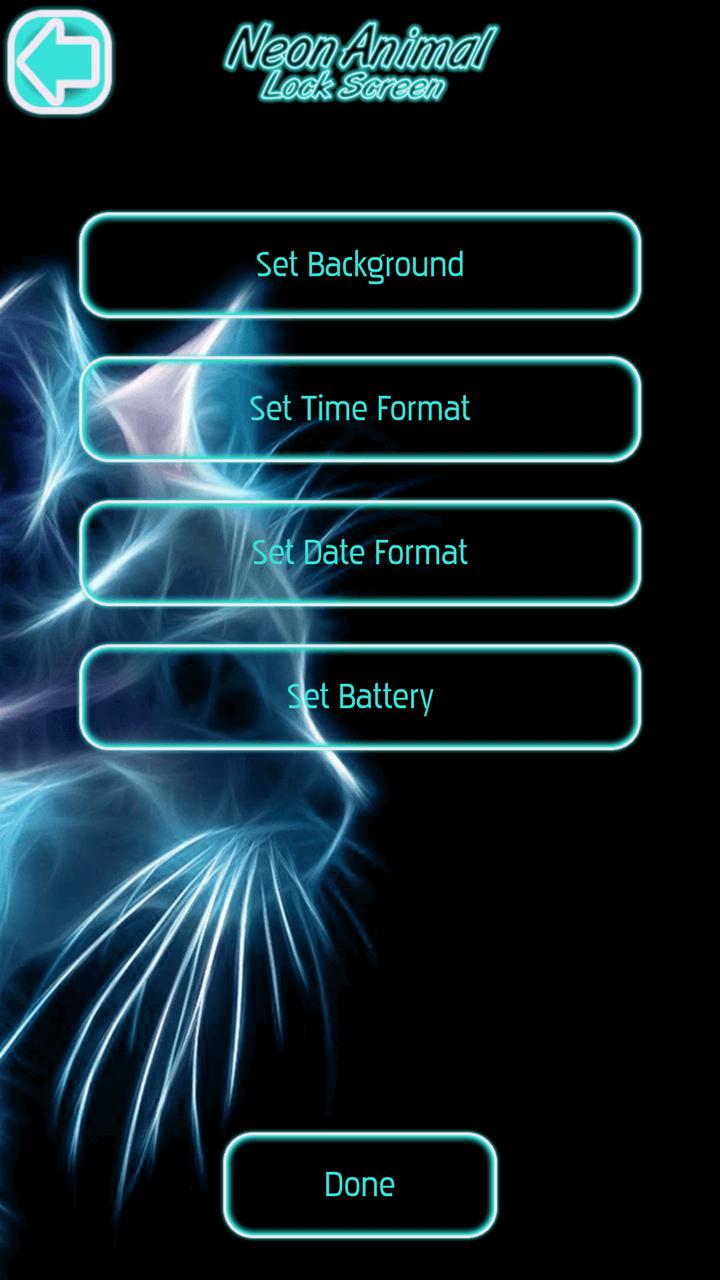 Android 用の ロック画面 ネオン動物 Apk をダウンロード