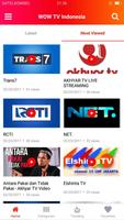 WOW TV INDONESIA - TV & RADIO capture d'écran 1