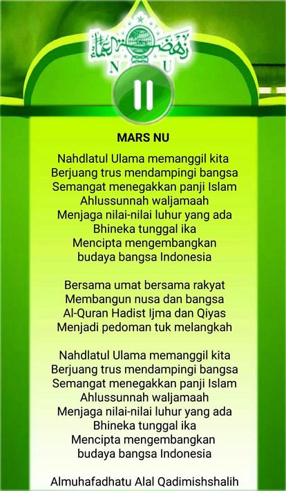 Lagu , Lirik Mars NU dan Banom for Android - APK Download