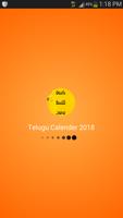 Telugu Calendar 2018 with Beautiful Navigation UI poster