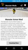 Monster Mod Para MCPE ' captura de pantalla 2