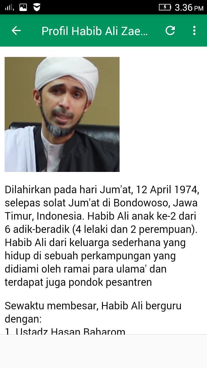 Ceramah Habib Ali Zaenal For Android Apk Download