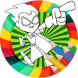 How to color Teen Titans coloring game