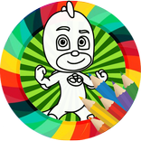 How to color Pj Masks coloring game for kids