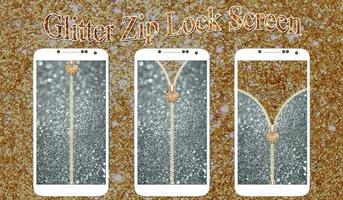 3 Schermata Glitter Zip Lock Screen