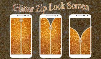 2 Schermata Glitter Zip Lock Screen