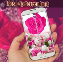 Rose zip Screen Lock โปสเตอร์