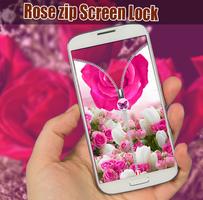 Rose zip Screen Lock ภาพหน้าจอ 1