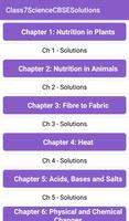 7th Science CBSE Solutions - Class 7 تصوير الشاشة 1