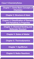 11th Chemistry Notes الملصق