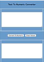پوستر Text to Numeric Converter