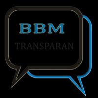 BBM Transparan الملصق