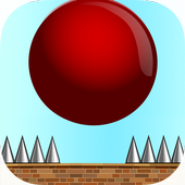 Crazy Red Bouncy Ball Spikes icon