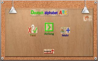 Deutsch Alphabet Lets Learn پوسٹر