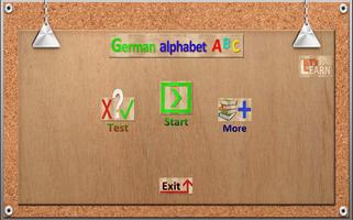 German Alphabet Lets Learn โปสเตอร์