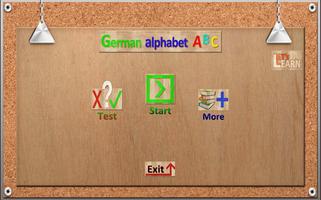 German Alphabet Lets Learn Plakat