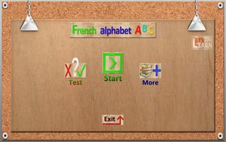 French Alphabet Lets Learn Plakat