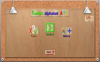 Turkish Alphabet Lets Learn poster