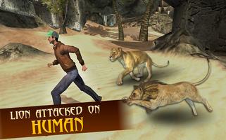 Angry Lion Jungle Simulation ảnh chụp màn hình 2