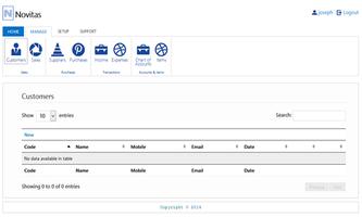 Novitas Accounting screenshot 1