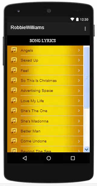 Robbie Williams Top Songs Hits Lyrics Apk For Android Download