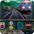 Train driving simulator icon