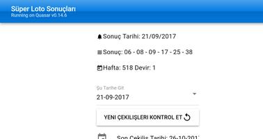 Süper Loto Sonuçları captura de pantalla 1