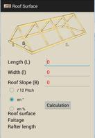 Calcul de Surface Toiture Affiche